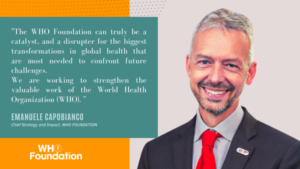 WHO's Emanuele Capobianco quote on global health
